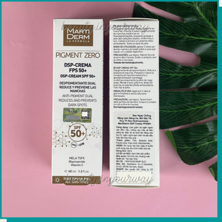Bộ Sản Phẩm Làm Sáng & Mờ Đốm Sắc Tố - MartiDerm Pigment Zero DSP SPF50/DSP Renovation/DSP Illuminator