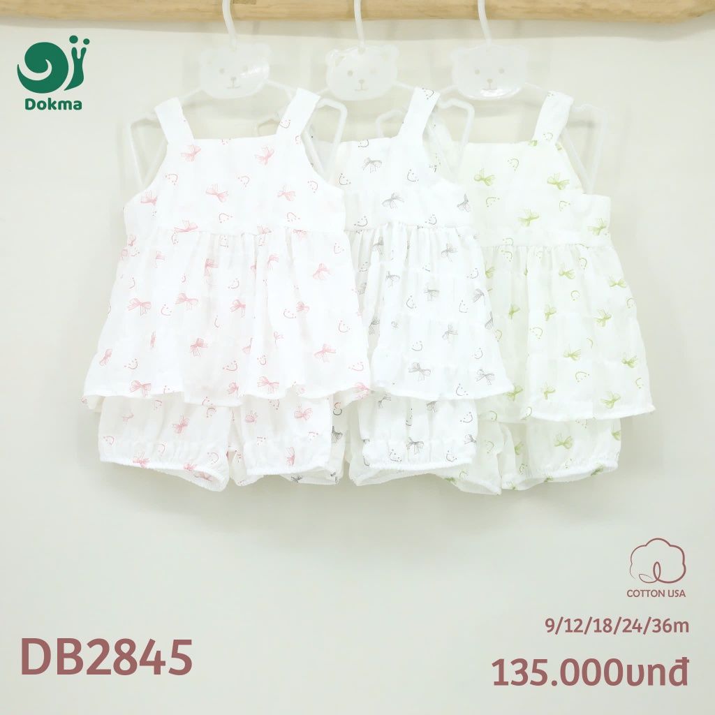 (9-13kg) Bộ Hai Dây Dokma Điệu Đà Cho Bé Gái Mã DB2845 DB2912