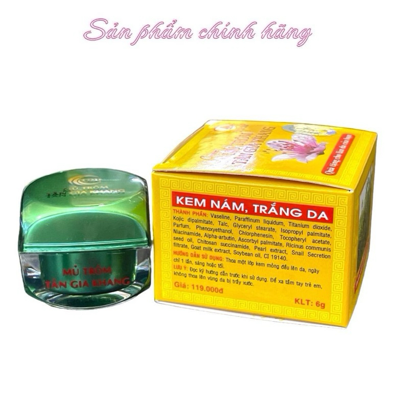 Kem Mủ Trôm Tân Gia khang Nám Trắng Da 6 g