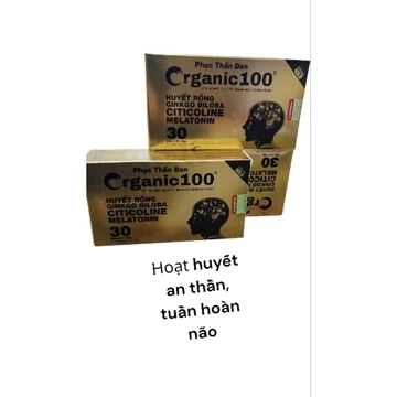 Phục Thần Đan Organic 100 hộp 30 viên từ thảo dược giúp hoạt huyết an thần,rối loạn tiền đình, lưu thông máu não