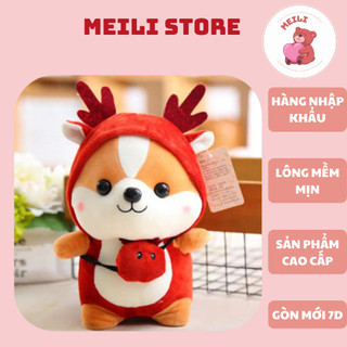 ( TẶNG QUÀ SET 10 KHẨU TRANG ) Gấu Bông Nhỏ Puppy Đỏ Hàng Cao Cấp Mềm Mịn Size 25cm MEILI STORE