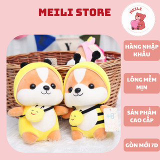 ( TẶNG QUÀ ĐÈN NGỦ CẮM )Gấu bông cute mini Puppy doll vàng- Quà tặng dễ thương