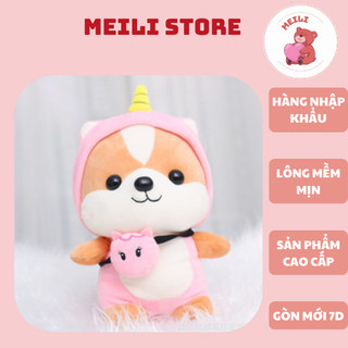 ( TẶNG QUÀ SET 10 KHẨU TRANG ) Gấu bông cute mini Puppy doll hồng Quà tặng dễ thương MEILI STORE