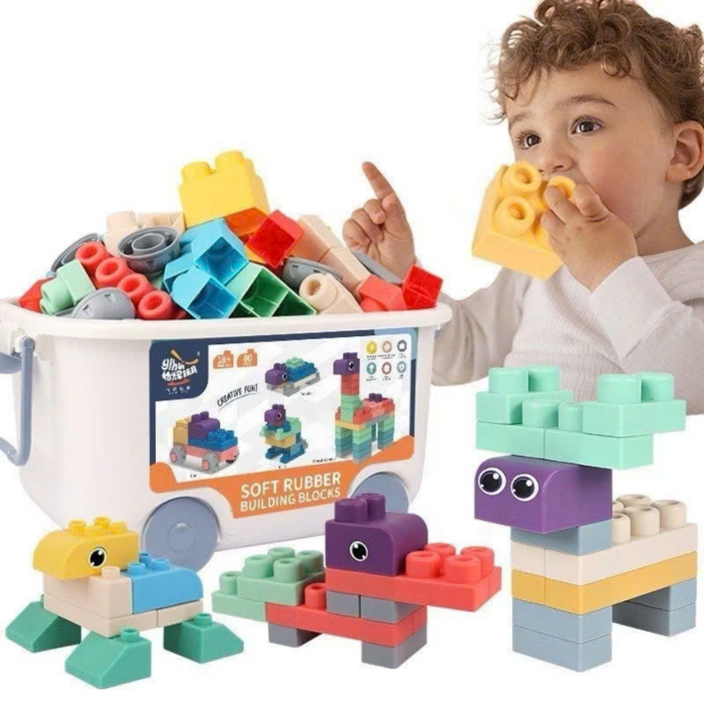 Ảnh Bộ Xếp Hình Khối Dẻo, Nhiều Màu Sắc, Nhẹ, Bền, Dễ Lắp Ráp 3