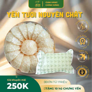 Yến Tươi Khánh Hoà Nguyên Chất - 100% Yến Thật - Gói 200gram + Đồ Chưng Kèm