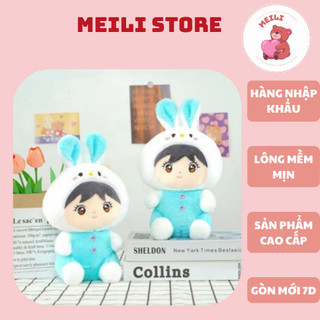 (MUA 1 TẶNG 1) Gấu Bông Nhỏ Em Bé Thỏ Xanh Hàng Cao Cấp Mềm Mịn Size 25cm MEILI STORE