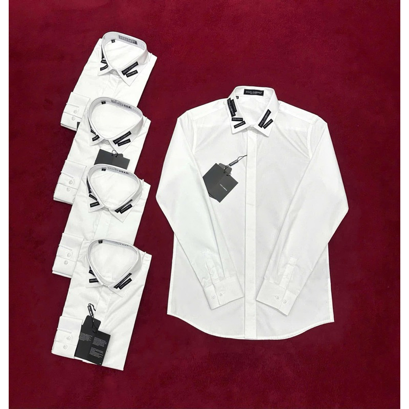 ⚡️[Hight Quality] Áo Sơ Mi Di1o Ga11ana Logo Appota Shirts - Điểm Nhấn Họa Tiết Đen Ở Cổ Tạo Vẻ Thanh Lịch Quý Phái