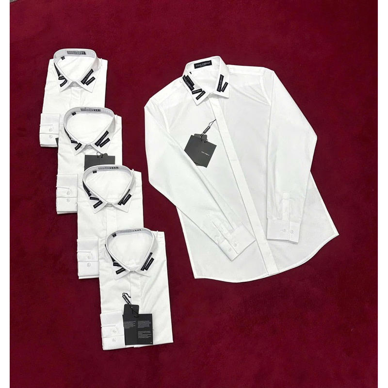 ⚡️[Hight Quality] Áo Sơ Mi Di1o Ga11ana Logo Appota Shirts - Điểm Nhấn Họa Tiết Đen Ở Cổ Tạo Vẻ Thanh Lịch Quý Phái