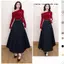 Chân váy dài xếp ly Cali.Shop, chân váy xoè dáng chữ A chất nhập Hàn