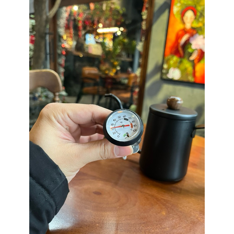 Nhiệt kế cơ - nhiệt kế cài ca đánh sữa - nhiệt kế dành cho Barista