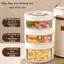 Hộp cơm giữ nhiệt 3 tầng lõi inox giữ nhiệt tốt tặng kèm túi đựng