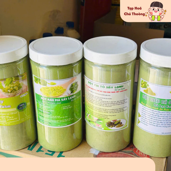 🌱 Bột Diếp Cá sấy lạnh 🌱 Bột Cần Tây sấy lạnh 🌱 Bột Rau Má Sấy Lạnh 🌱 Bột Tía tô sấy lạnh