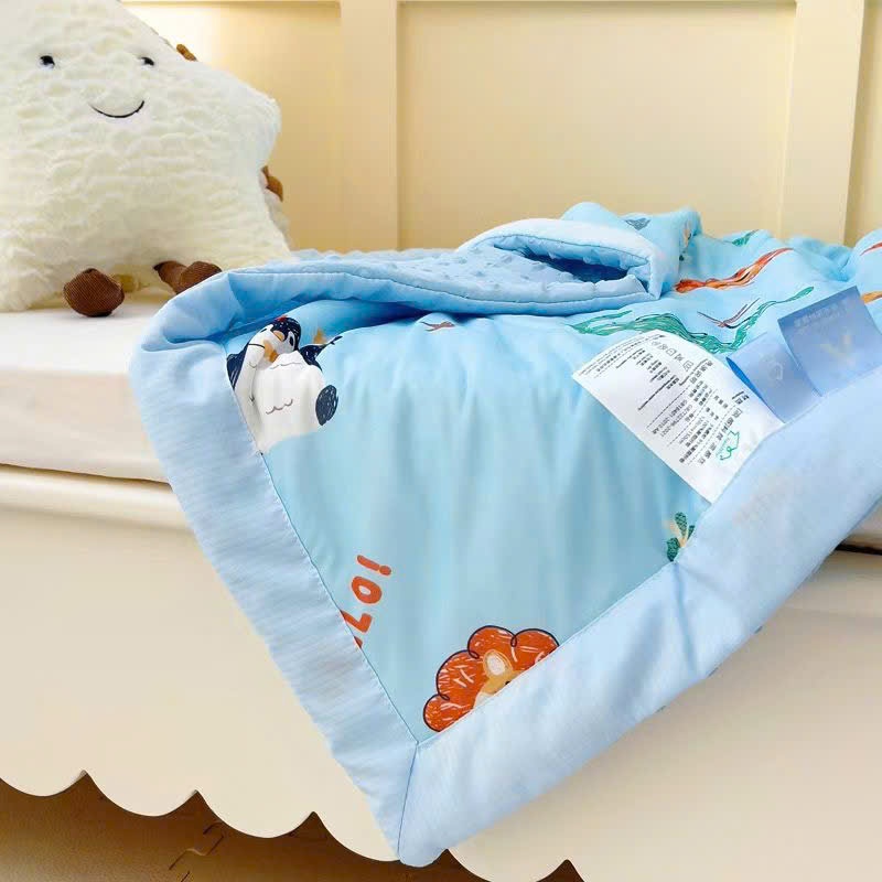Chăn Cho Bé TOPAZ Nhập Khẩu, Chất Liệu Cotton Thun Lạnh Mềm Mại Thoáng Khí Lành Tính Giao Ngẫu Nhiên