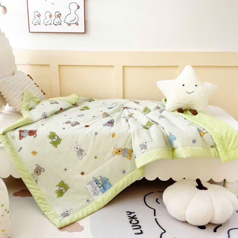 Chăn Cho Bé TOPAZ Nhập Khẩu, Chất Liệu Cotton Thun Lạnh Mềm Mại Thoáng Khí Lành Tính Giao Ngẫu Nhiên