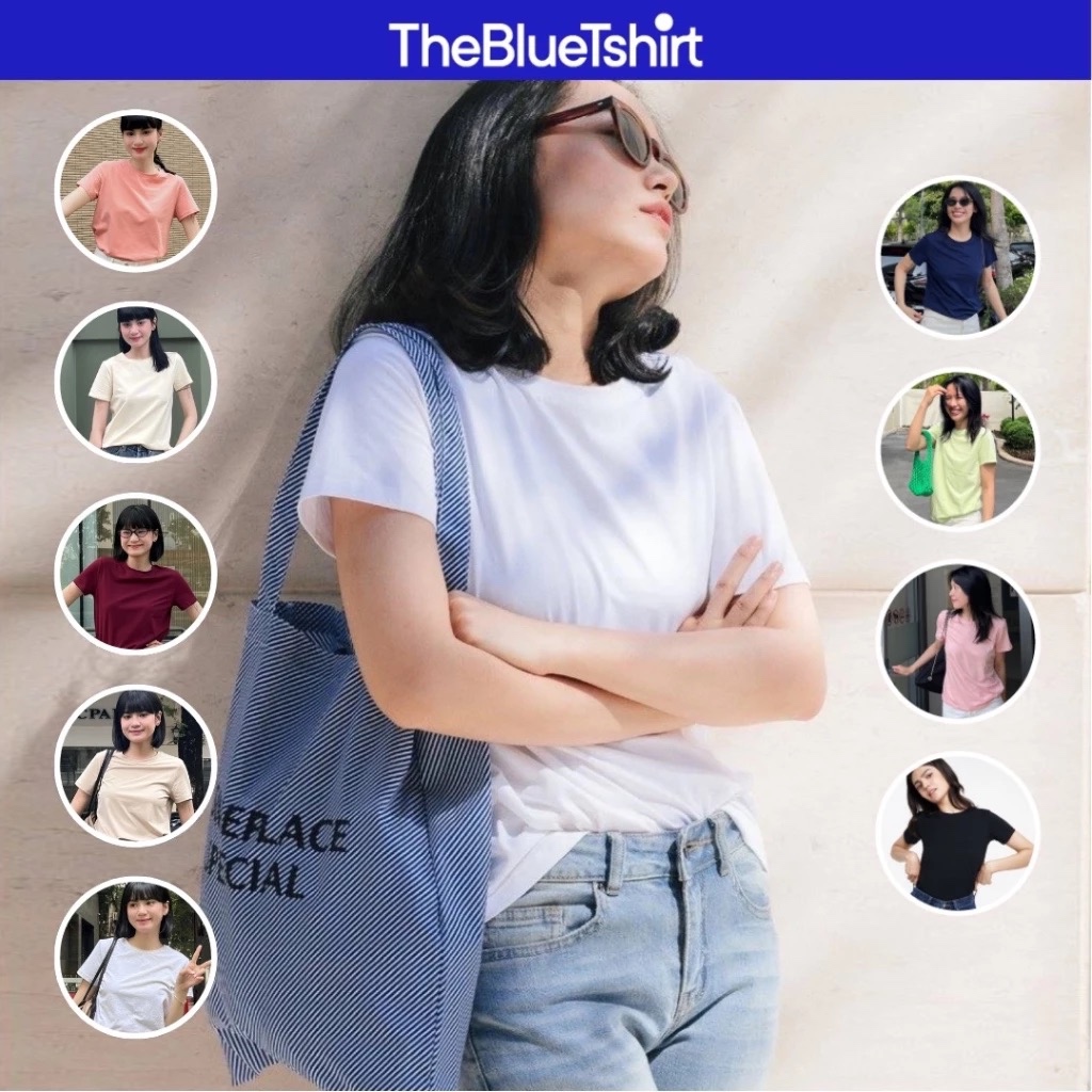 Ảnh TheBlueTshirt - Áo thun tay ngắn trơn cho nữ - Hero T - Women 1