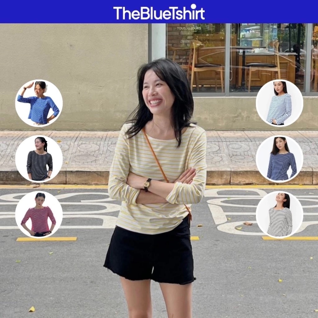 Ảnh TheBlueTshirt - Áo thun tay dài, cổ thuyền, phom regular cho nữ - The Lifetime T - Women 1