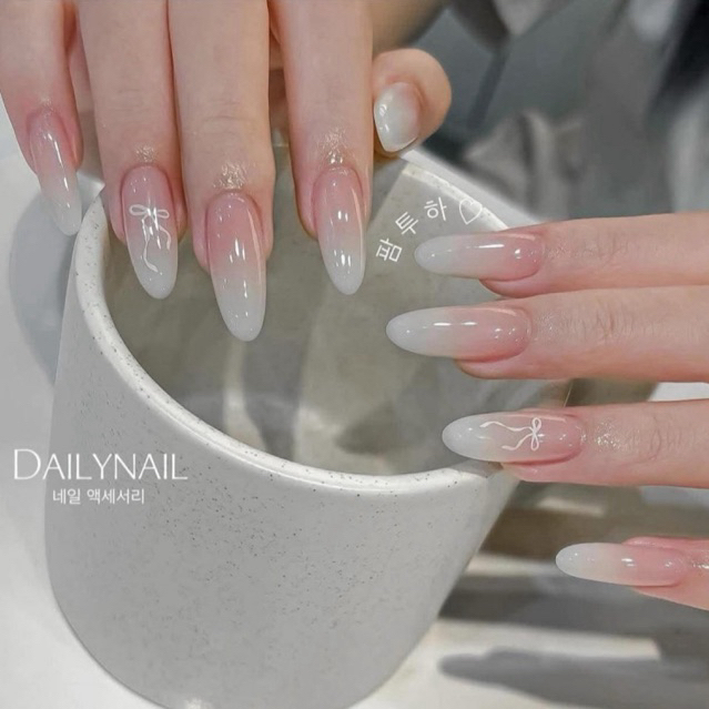 ( hỏa tốc) NAIL BOX THẠCH GẠO OMBRE STICKER NƠ