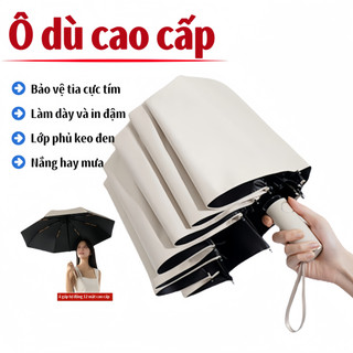 Ô dù cao cấp, ô gấp tự động 12 mặt cao cấp, dù che nắng đa năng, chống tia UV