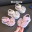 Dép sandal quai hậu đính thỏ nơ voan cho bé gái từ 1-4 tuổi ShinHome