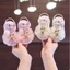 Dép sandal quai hậu đính thỏ nơ voan cho bé gái từ 1-4 tuổi ShinHome