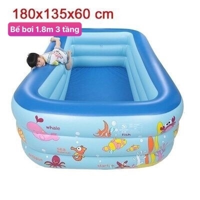 Hỏa tốc Bể bơi cho bé phao bơi cho bé hồ bơi cho bé bơm hơi mini gấp gọn lớn to giá rẻ 1m2 1m3 1m5 1m8 2m1 2m6 3m