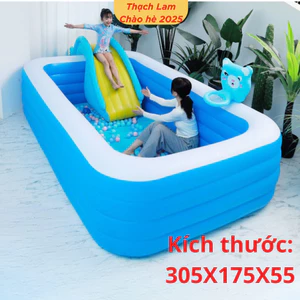 Hỏa tốc Bể bơi cho bé phao bơi cho bé hồ bơi cho bé bơm hơi mini gấp gọn lớn to giá rẻ 1m2 1m3 1m5 1m8 2m1 2m6 3m