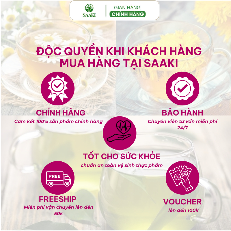 Trà Thảo Mộc - Gói 60 túi lọc
