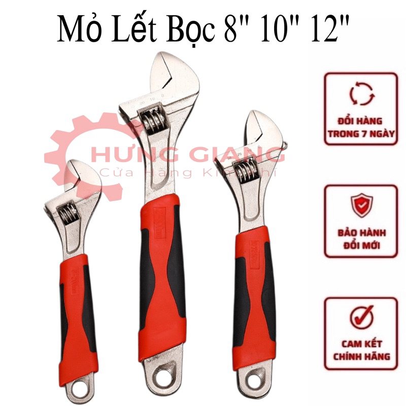 MỎ LẾT 8” 10” 12” MỎ ĐỎ TAY DẠ GIÁ RẺ