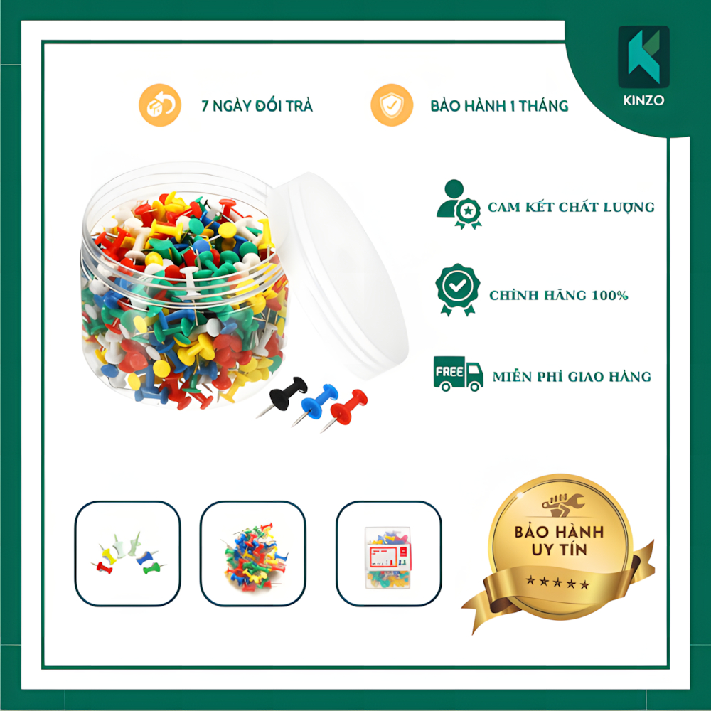 Đinh Ghim/Ghim mũ - Push pins Deli hộp 35 cái - 25mm | Shopee Việt Nam
