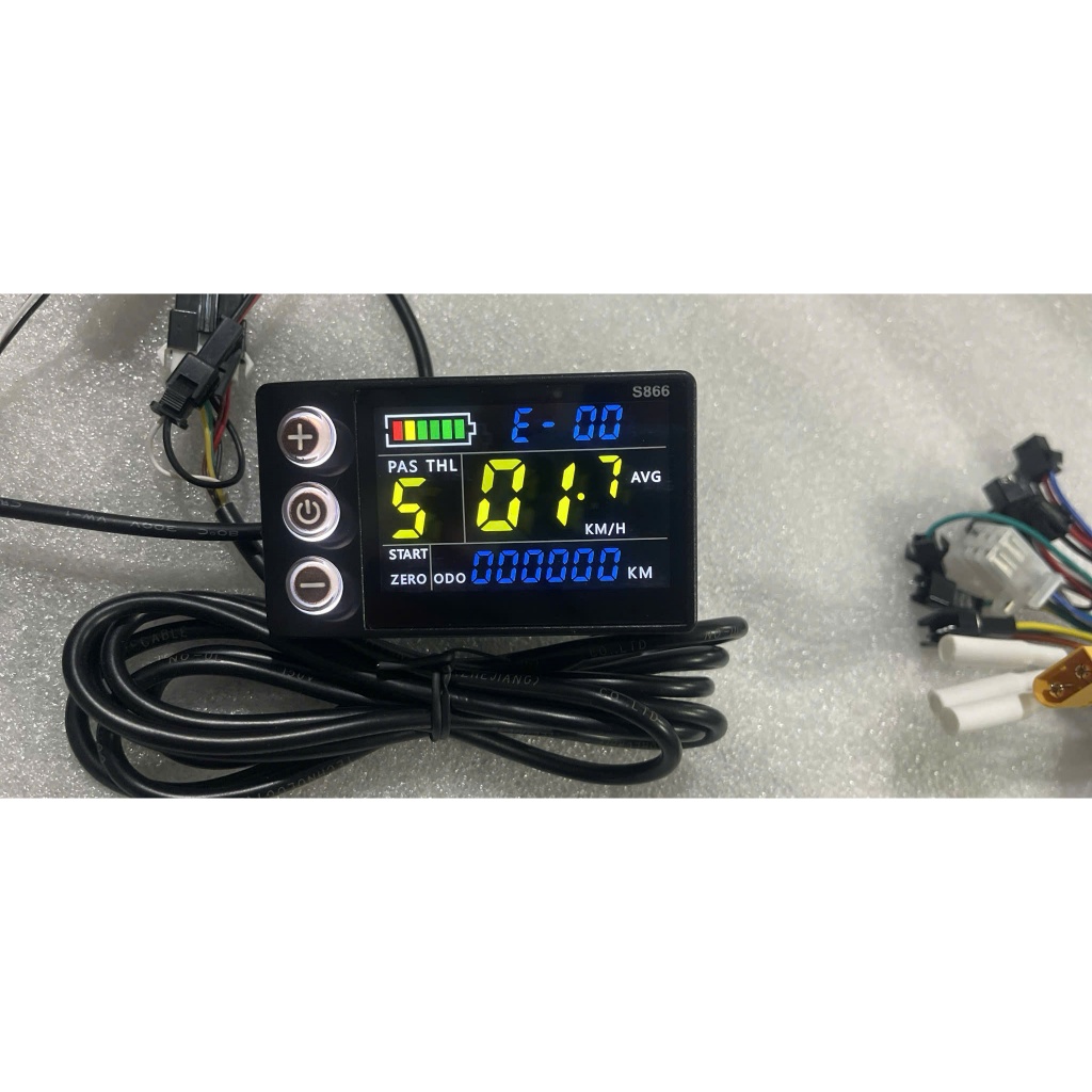 LCD S866 và khiển 24/36/48v 350w -500w dùng cho xe điện chế, xe trợ lực ...