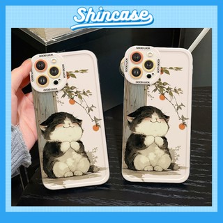 Ốp Lưng iPhone Happy Cat Cạnh Vuông, Chống Sốc, Bảo Vệ Camera - iP 6/6s/7/8/Plus/X/XS/XR/11/12/13/14/15/16/Pro/Max/Mini