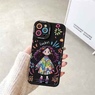 Ốp Lưng iPhone Tóc Xù Cạnh Vuông, Chống Sốc, Bảo Vệ Camera - iP 6/6s/7/8/Plus/X/XS/XR/11/12/13/14/15/16/Pro/Max/Mini