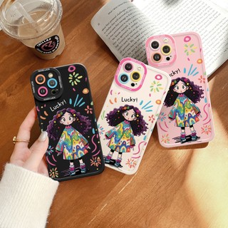 Ốp Lưng iPhone Tóc Xù Cạnh Vuông, Chống Sốc, Bảo Vệ Camera - iP 6/6s/7/8/Plus/X/XS/XR/11/12/13/14/15/16/Pro/Max/Mini