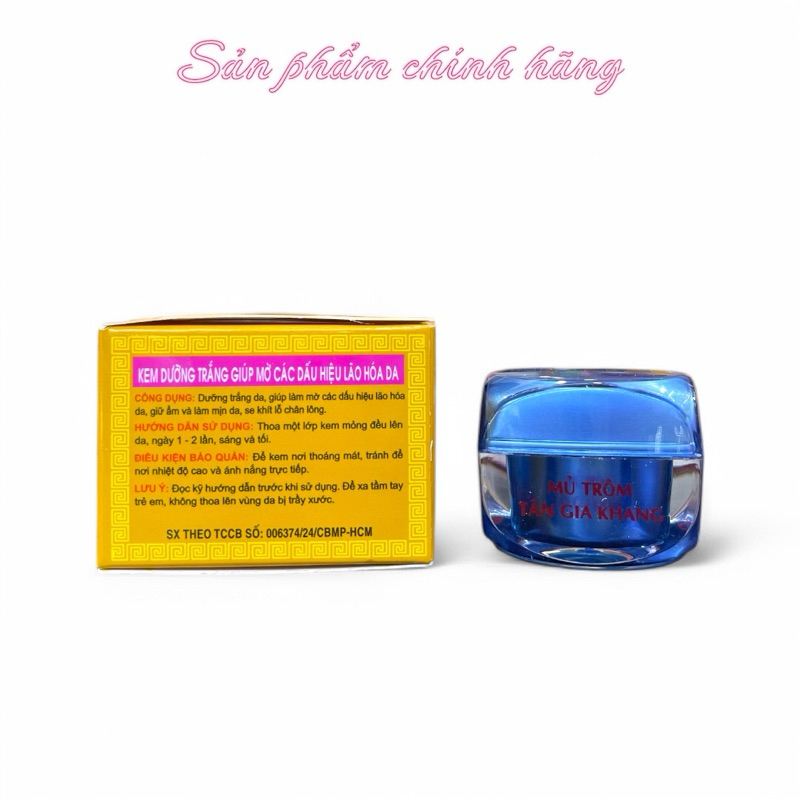 Kem Mủ Trôm Tân Gia Khang Dưỡng Trắng Giúp Mờ Các Dấu Hiệu Lão Hoá Da 6gram Chính Hãng