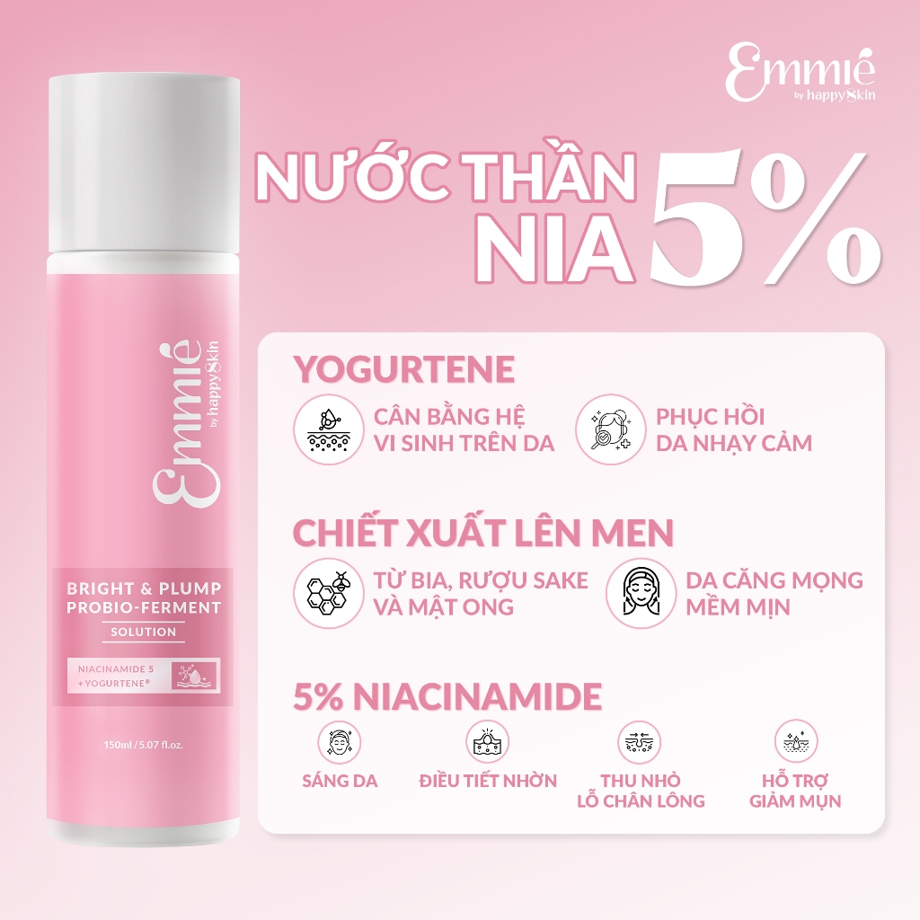 Ảnh [KOL LIVE] Nước Thần 5% Nia - Bright & Plump Probio-Ferment Solution 150ml 3