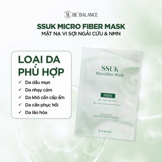 Mặt Nạ Vải Vi Sợi Ngải Cứu Be'Balance SSUK MICRO FIBER MASK