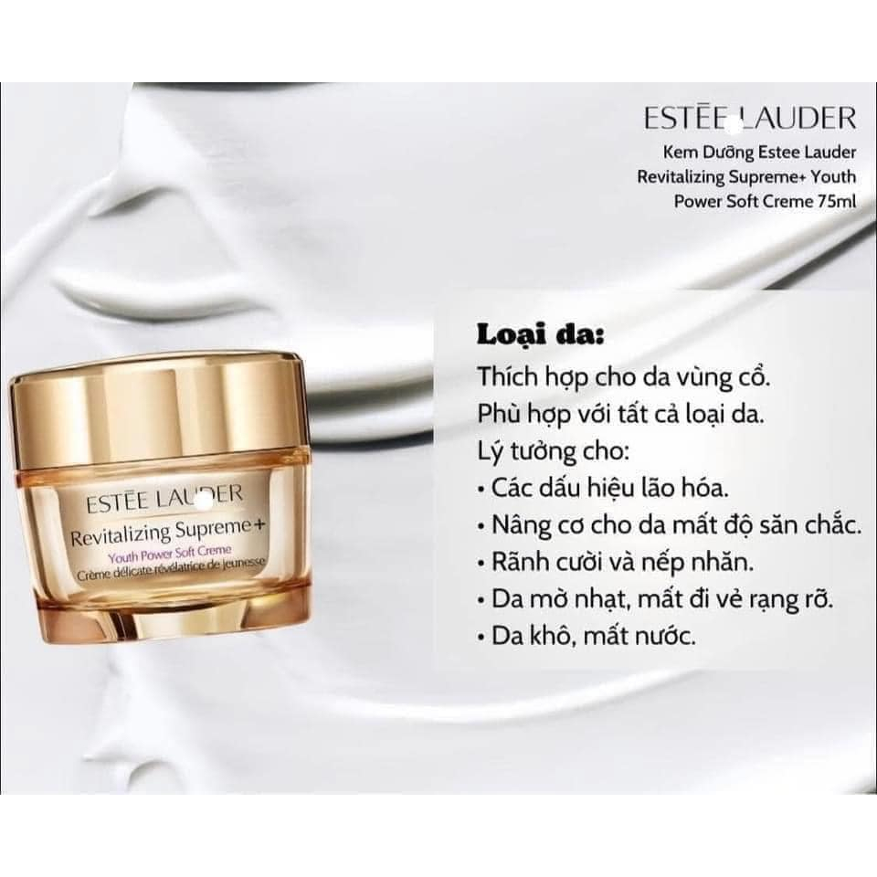Kem dưỡng soft revitalizing supreme + youth power soft cream mọi loại da