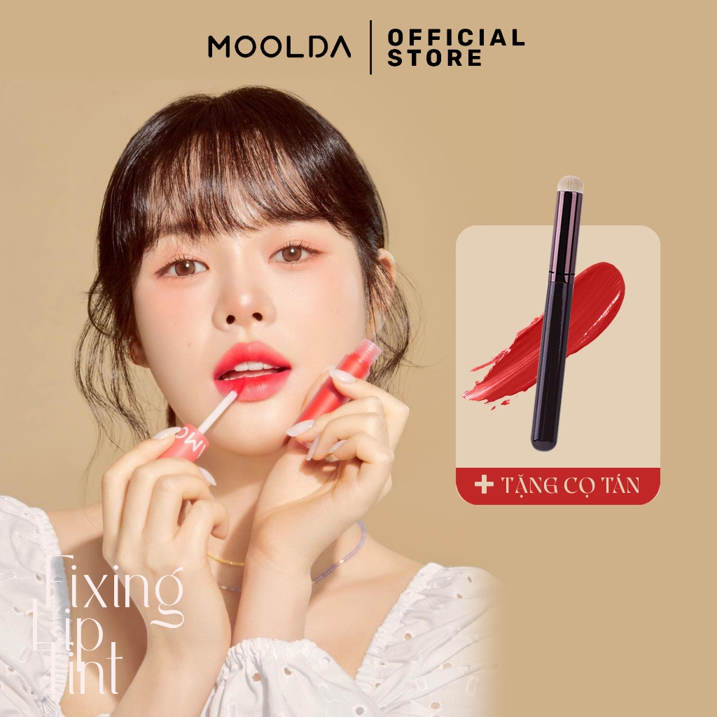 Ảnh Son Tint Lì Cho Môi Căng Mọng Hàn Quốc Moolda Fixing Lip Tint 3.5g - Dòng WC0 1