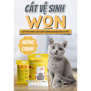 [COMBO 3-6 TÚI] Cát Mèo WON Cát Vệ Sinh Cho Mèo Siêu Vón Nhanh – Túi 8.8Lbs (~4kg)