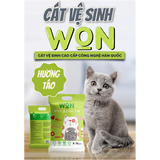 [COMBO 3-6 TÚI] Cát Mèo WON Cát Vệ Sinh Cho Mèo Siêu Vón Nhanh – Túi 8.8Lbs (~4kg)