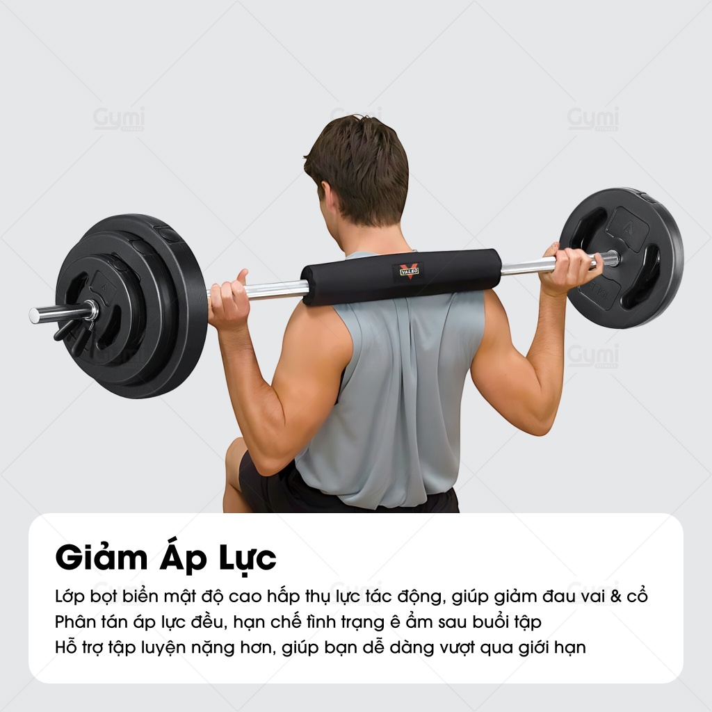 Dán Gánh Tạ Valeo Chính Hãng - Đệm Bảo Vệ Vai Gánh Tạ Squat Tập Gym, Thể Thao - DanGanhTaValeo