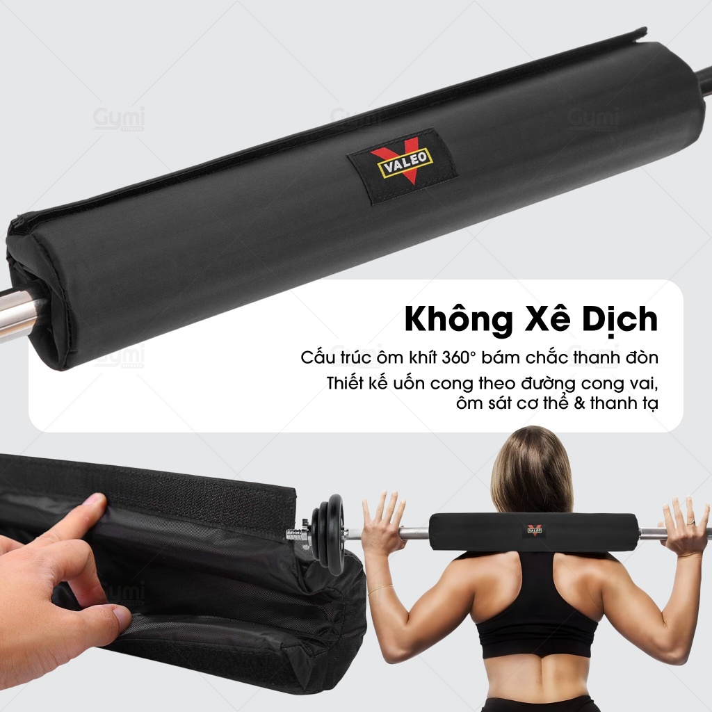 Dán Gánh Tạ Valeo Chính Hãng - Đệm Bảo Vệ Vai Gánh Tạ Squat Tập Gym, Thể Thao - DanGanhTaValeo