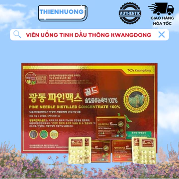 [CHÍNH HÃNG] Viên uống tinh dầu thông đỏ Kwangdong Hàn Quốc hộp 120 viên