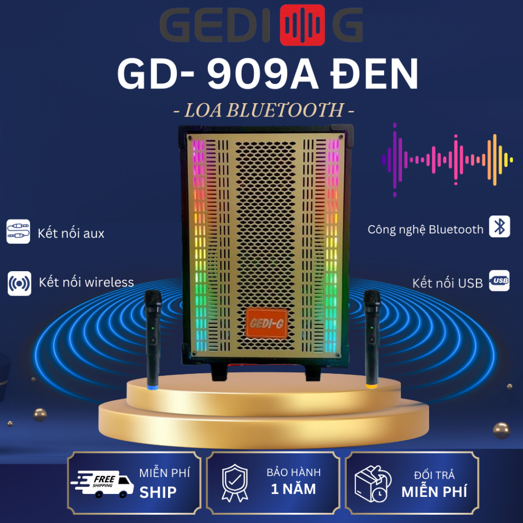 Loa Kéo GEDI-G Karaoke Bluetooth BD-9080 Plus, GD-909A, GD-908 Công ...