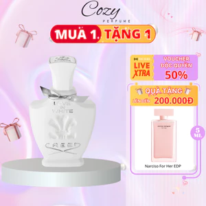 Nước hoa nữ Creed Love In White Chiết 5ml/10ml Hương thơm Sang trọng Gợi cảm Tinh tế - Cozy Perfume
