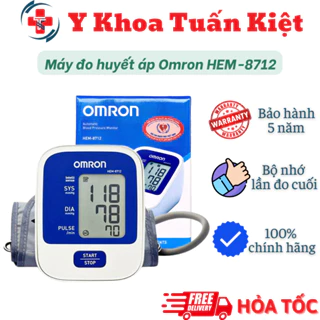 ✅ Máy đo huyết áp Omron HEM 8712 HÀNG CHÍNH HÃNG DKSH