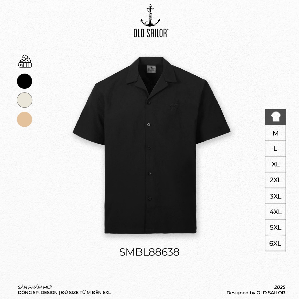 Áo Sơ Mi Cuban Old Sailor - 88638 - Big Size Upto 6XL | Shopee Việt Nam