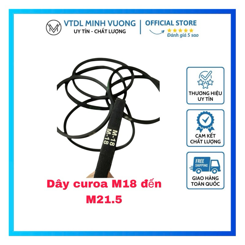 Dây curoa máy giặt cửa trên lồng đứng Baite M18 đến M21.5
