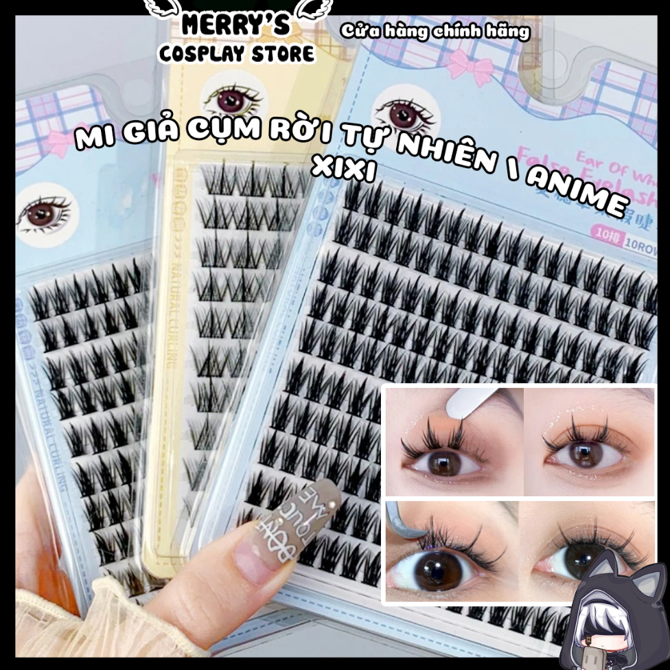 Mi Giả Cụm Rời Tách Sợi XIXI Kiểu Anime Dài 12mm Chuyên Dùng Trang Điểm ...