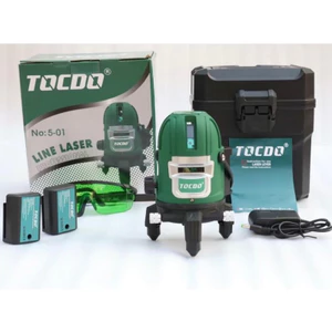 Máy cân bằng lazer tocdo 5 tia xanh siêu sáng dùng ngoài trời từ nhà Tocdo( bộ 2 pin lớn 1 sạc)